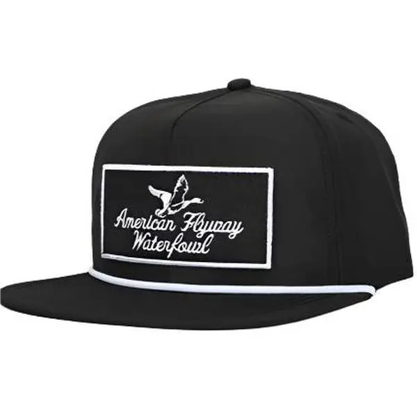 Unisex Retro Adjustable Rope Snapback Baseball Cap - Black Fashion Design, Rope Detail, Decorative Patch Accent, Vintage Look, Casual Sports & Outdoor Hat Accessory