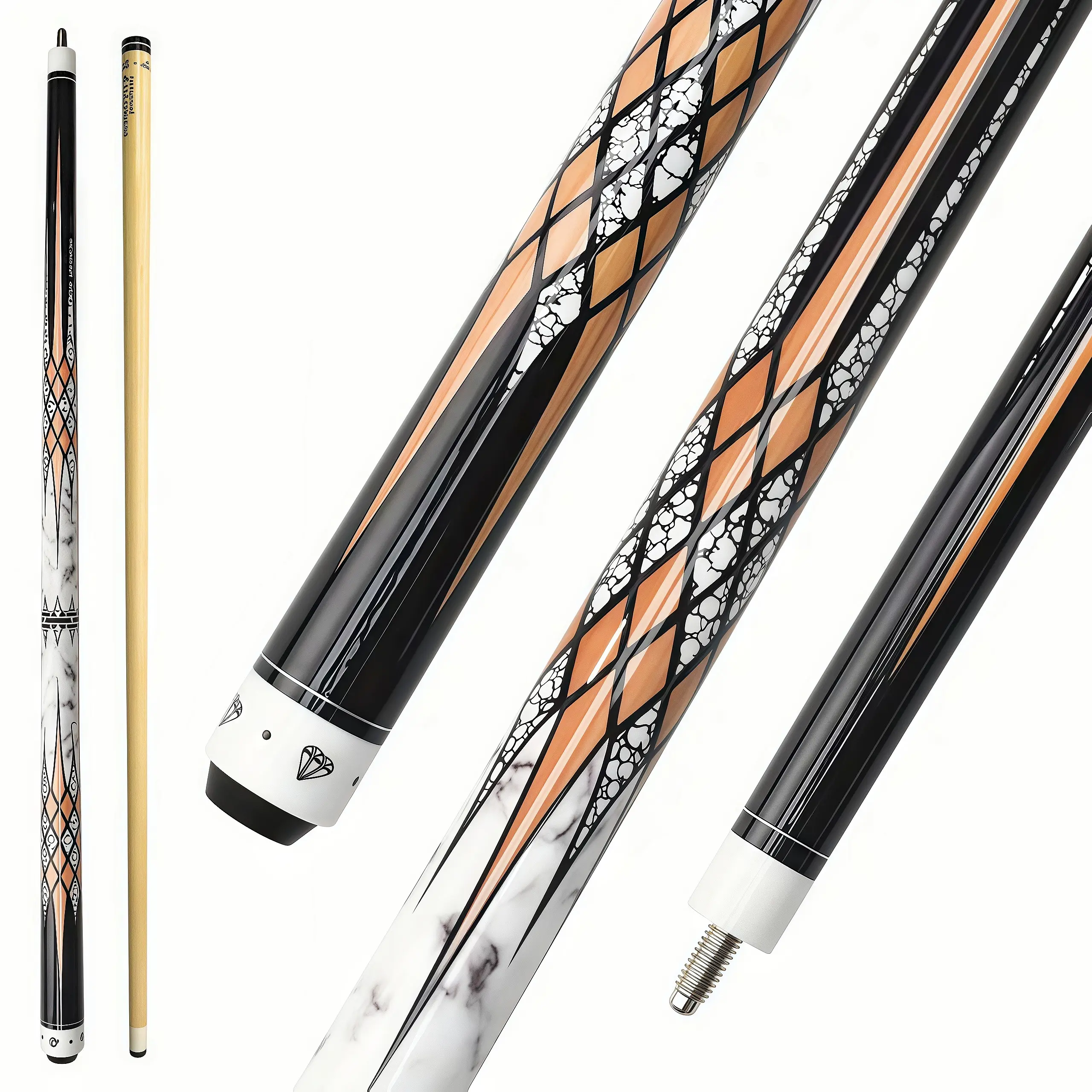 Pool Cue for Adults, Elegant Sleek Billiards Stick for 8-Ball & 9-Ball Training, 57.3-58 Inch, 20oz, 12.5mm Tip, Father's Day or Valentine's Day Gift, Wood, Thanksgiving, Ramadan, 57.3 In, Billiards Cues, Pool Accessories