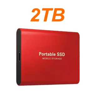 2TB Large Capacity External Hard Drive Quiet Operation Mobile Storage SSD USB3.2 Type-C High Speed Solid Stae Disk For PC MAC