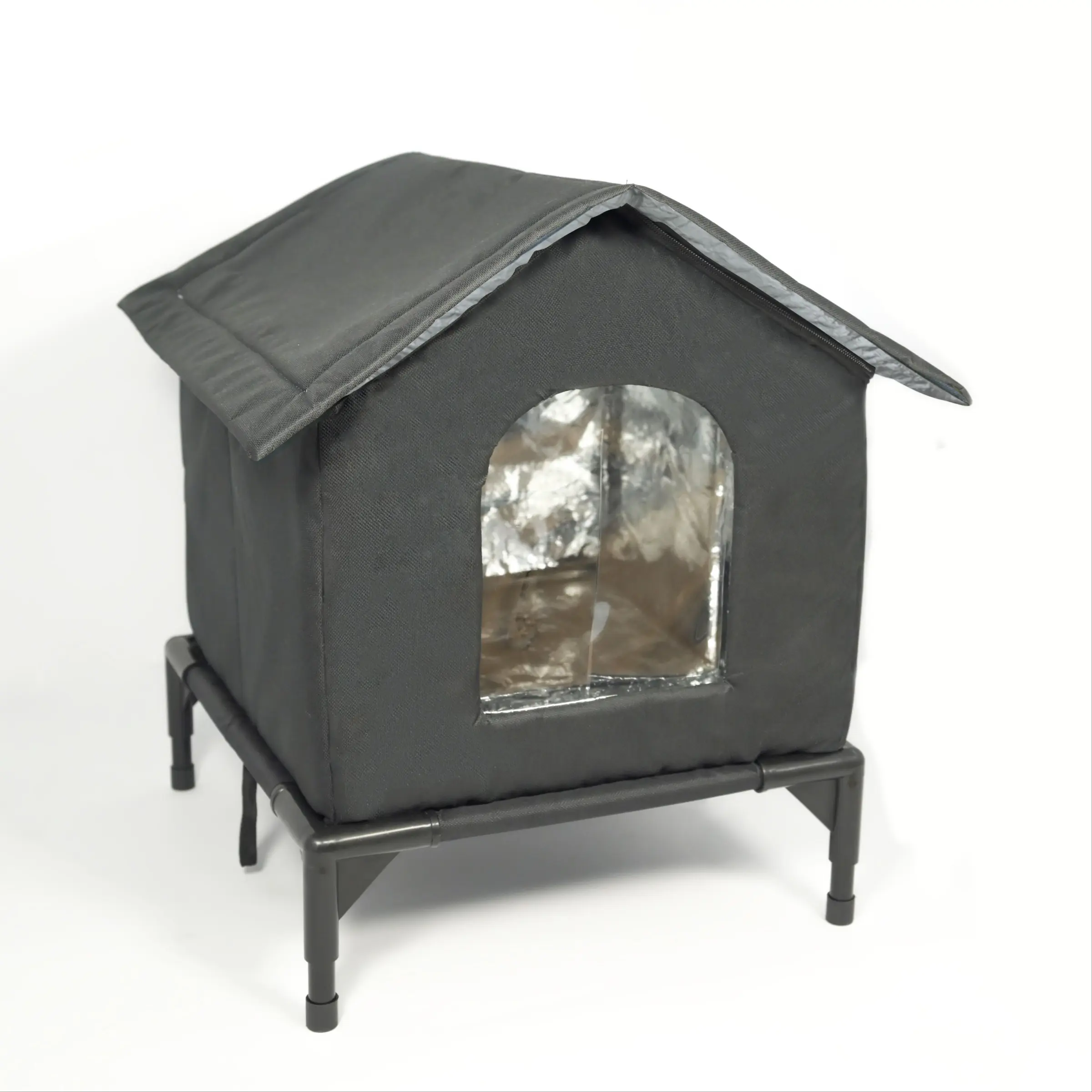 Outdoor Winter Cat Kennel and House, Enclosure, Waterproof and Weather-Resistant Cat Kennel, Easy-to-Wash Cat House for Pets, Reliable Protection, Spacious, Soft Sided Kennel, Kitten House