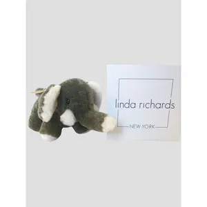 Green Elephant Key Charm