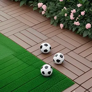 Plastic Interlocking Deck Tiles,44 Pack Patio Deck Tiles,12"x12" Square Waterproof Outdoor and Indoor All Weather Use,Poolside Balcony Backyar