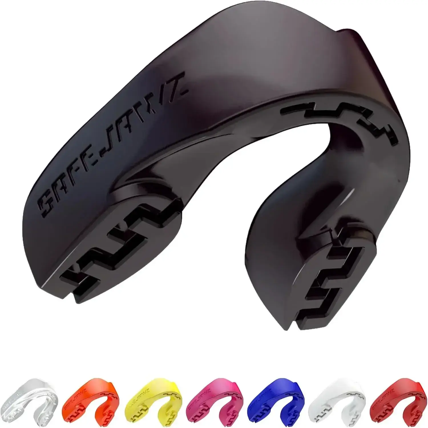 Slim Fit Mouthguard for Adults, Remoldable Boil-and-Bite Protector with Ultra-thin Design and Case for Boxing, Rugby, Sports, Hockey, Perfect Fit, Two Sizes