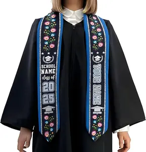Personalized Nicaragua Graduation Sash 2025, Customize Nicaraguan Flag Graduation Sash, Nicaragua Graduation Stole Class of 2025