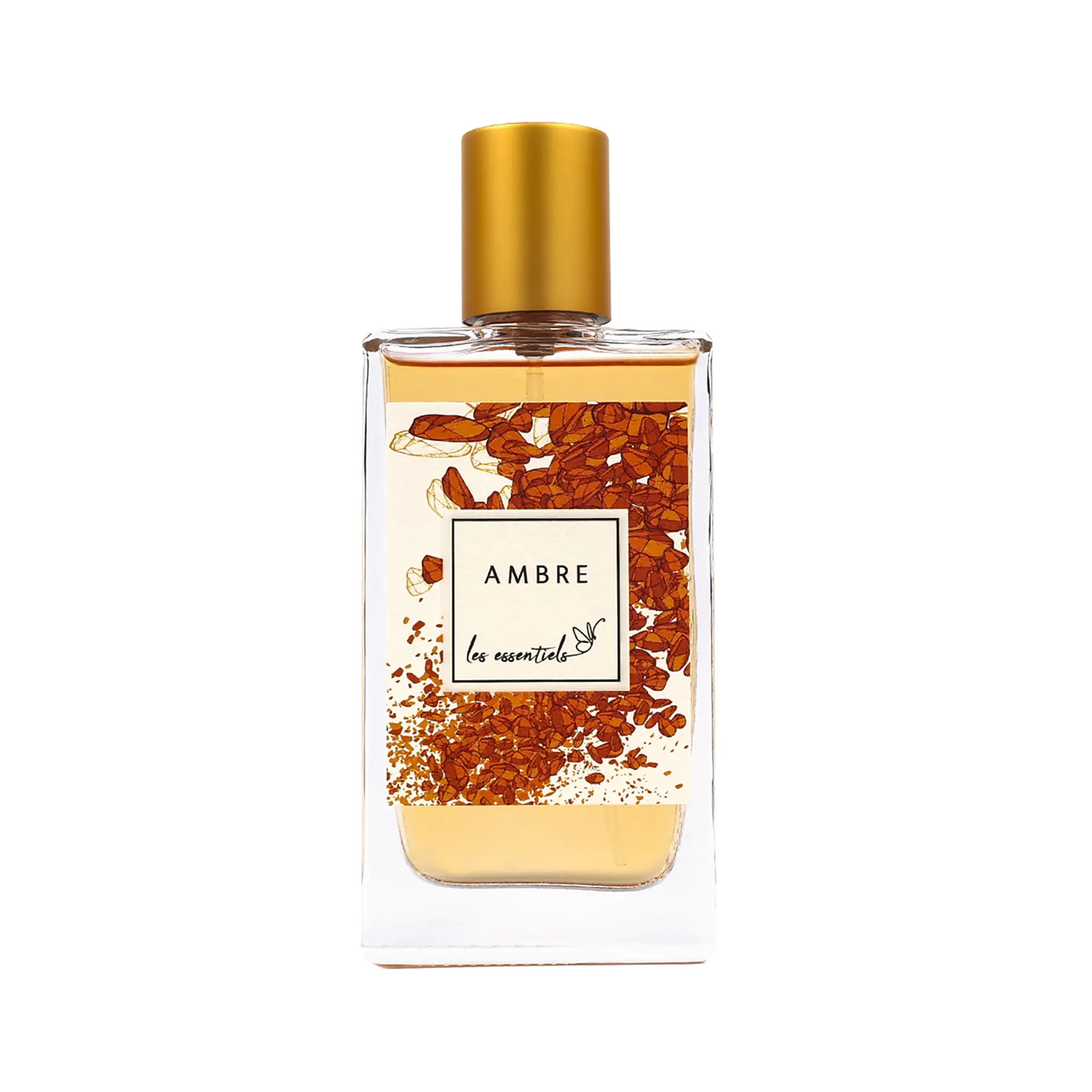 Les Essentials Ambre - Perfume for Women and Cologne for Men - Long-Lasting Amber Woody Fragrance - Anise, Cedar, Vanilla, Vetiver Notes - 2.7 oz