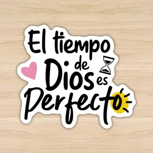 Inspirational Spanish Bible Scripture Stickers Durable PVC Material Suitable for Cars, Laptops, Motorcycles, Water Bottles