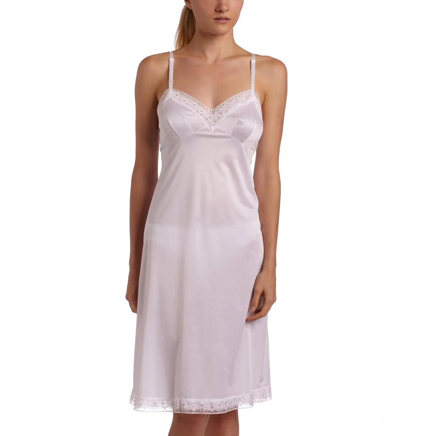 Vanity Fair Women`s Plus Size Rosette Lace Full Slip