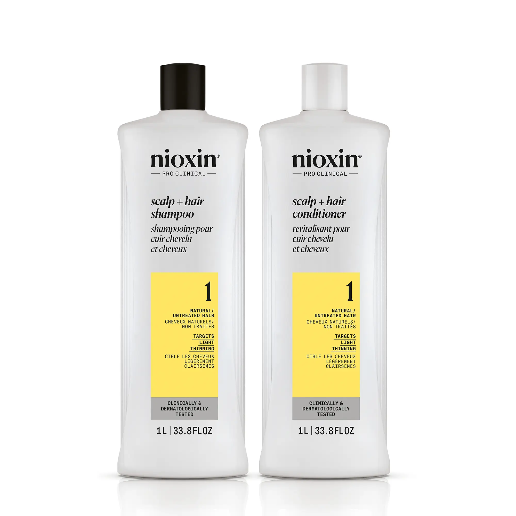 Nioxin System 1 Scalp + Hair Shampoo and Conditioner Liter Duo ($104 Value) Nioxin System 1 Scalp + Hair Shampoo and Conditioner Liter Duo ($104 Value)