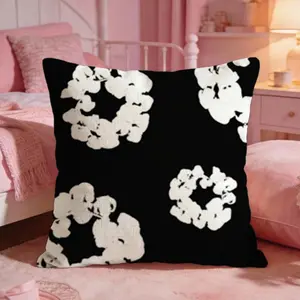 Luxury Denim Tears cartoon Cushion Cover Ultra-Soft Reversible Plush Pillow Cover | Double-sided fluffy comfort for car, sofa, bedroom | Skin-friendly fabric | Easy clean & maintain | Stylish home decor | Perfect gift for family & friends