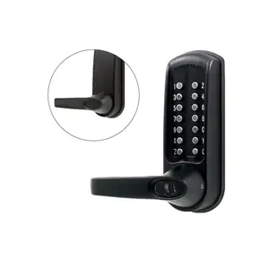 Codelocks CL615 Mechanical Grade 2 Marine-Grade Black Door Lock for Schools, Care Homes, All Seasons - Heavy-Duty with Optional Tubular Latchbolt, Passage Function