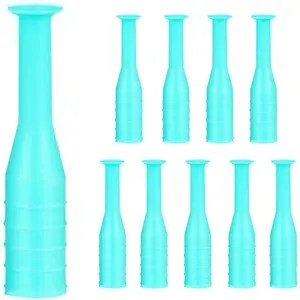 10 Pack Hard Contact Lens Remover & Insertion Tool,RGP Plunger Suction Cup for Hard Lenses(Green)
