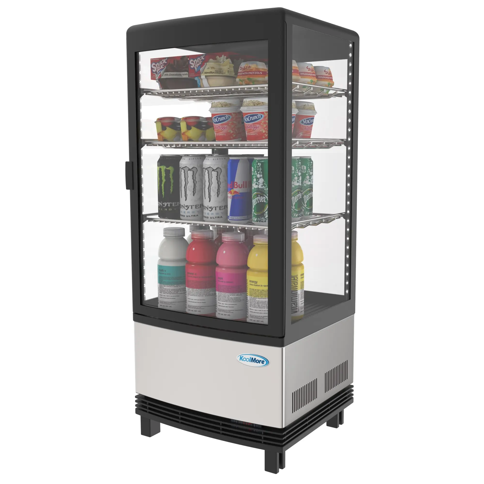 17 in. Stainless-Steel Countertop Display Refrigerator - 3 Cu Ft. CDCU-3C-SS
