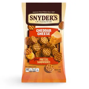 Snyder's of Hanover Pretzel Sandwiches - Cheddar Cheese - 8 oz Bag