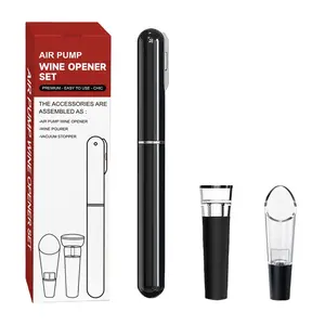 【Buy 1 Get 1 Free】Air Pump Wine Opener Set with Vacuum Stopper & Drip-Free Pourer – All-in-One Kit for Home, Restaurant & Gifting – Perfect for Wine Enthusiasts & Hosts & Valentines