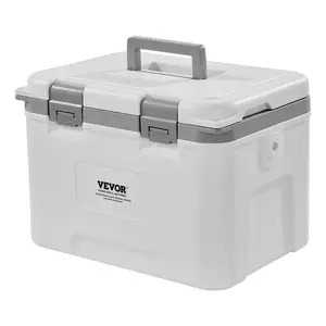 【Summervibes】VEVOR Portable Cooler,  , 21 QT Hard Cooler with Ice Retention, Heavy-Duty Handles and Strap, Lightweight Rigid Material Insulated Portable Cooler, Suitable for Family Picnics and Short Trips