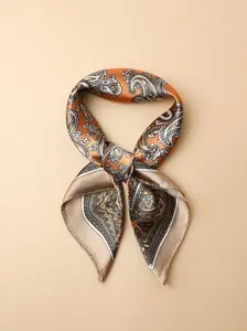 Paisley Print Bandana, Fashionable Lightweight Comfortable Scarf for Women & Men, Casual Versatile Accessories for Daily Wear, Fashion Hair Scarves