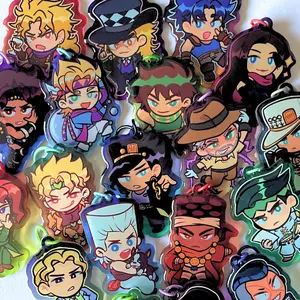 Jojo's Adventure Keychains - Cute Characters, Kawaii Bag Charm for Keys, Backpack & Gifts, Collectible Fan Accessory, Aesthetic Game Merch!