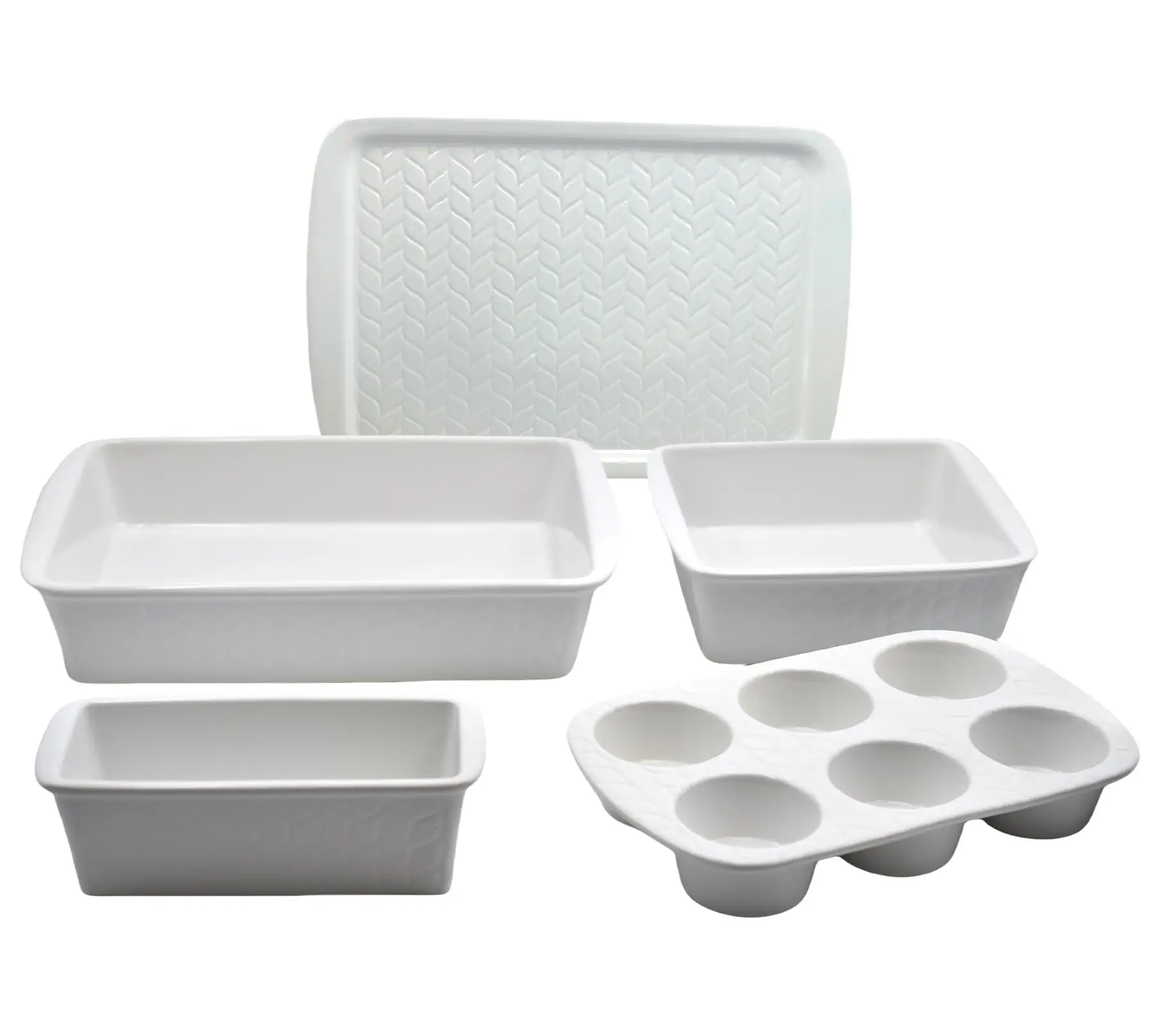 Temp-tations Carved Willow 5-pc Essential Nestable Bakeware Set