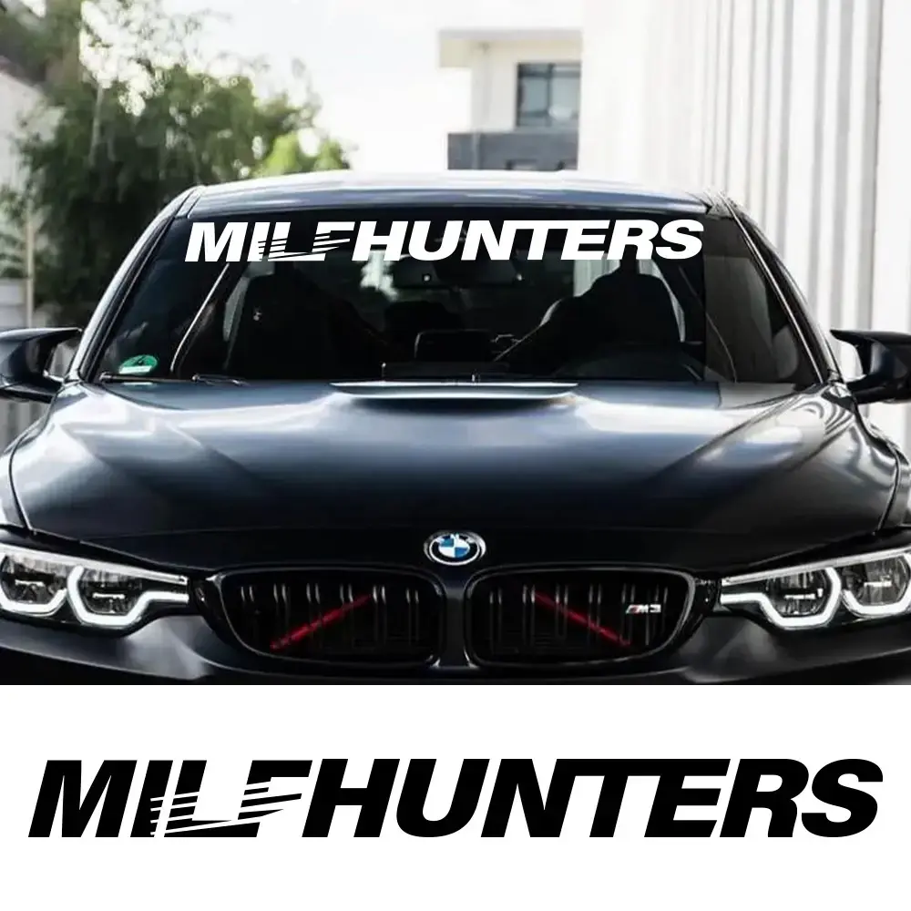 MILFHUNTERS Car Decoration Stickers Waterproof Non-fading Decals Vinyl Reflective Windshield Large Size Stickers