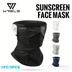 Breathable Sweat-Wicking Ice Silk Face Mask, UV Protection Sunscreen Shield, Outdoor Hiking Cycling Headwear, Pack of 1/3 Pieces