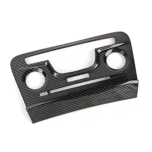 Carbon Fiber Finish Air Conditioner Control Panel Cover Trim, Car Dash Interior Accessory for Dodge Charger 2011-2014 Auto Decoration Car Decal