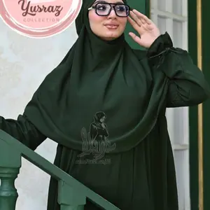 Muslim Women Prayer Set Abaya with Matching Khimar High-Quality Modest Islamic Fashion Dress