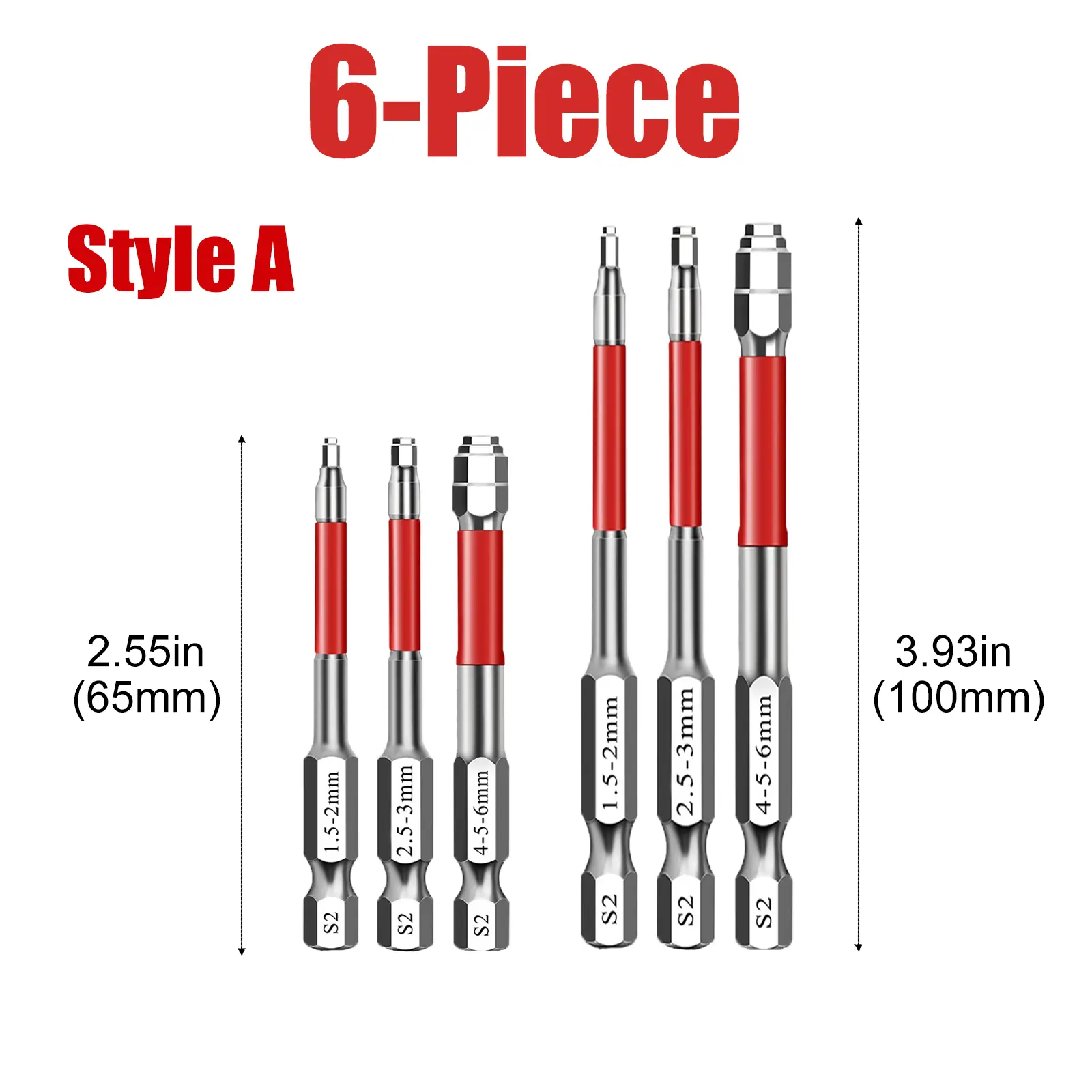 6-Piece(2.55in+3.93in)