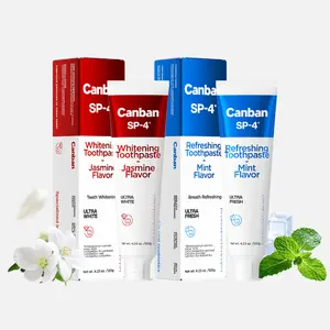 New SP Series Canban Toothpaste Fluoride-Free Antiplaque,Repair and Protect Whitening Toothpaste, Toothpaste for Sensitive Teeth and Cavity Prevention, Fresh Breath & Professional Deodorizing Toothpaste,Buy one Get Four(Pack of 4)