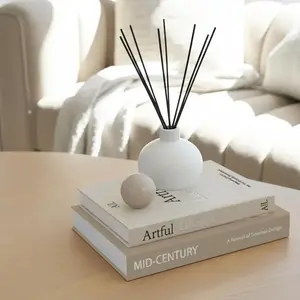 Aesthetic Decorative Books Set of 2, Fashionable Folded Fake Books for Coffee Table Bookshelf Fireplace Mantel Decoration, Home Decor Accessory