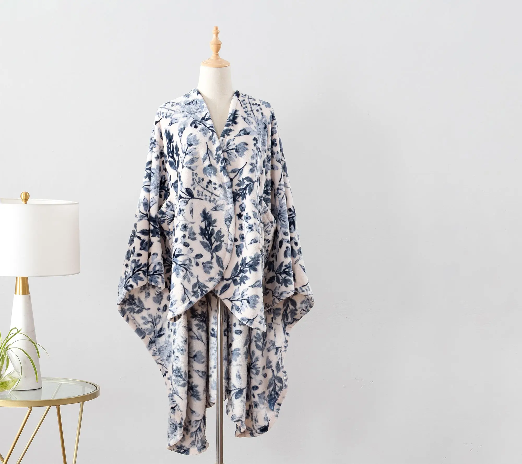 Berkshire Velvetsoft Watercolor Meadow Wearable Throw Berkshire Velvetsoft Watercolor Meadow Wearable Throw