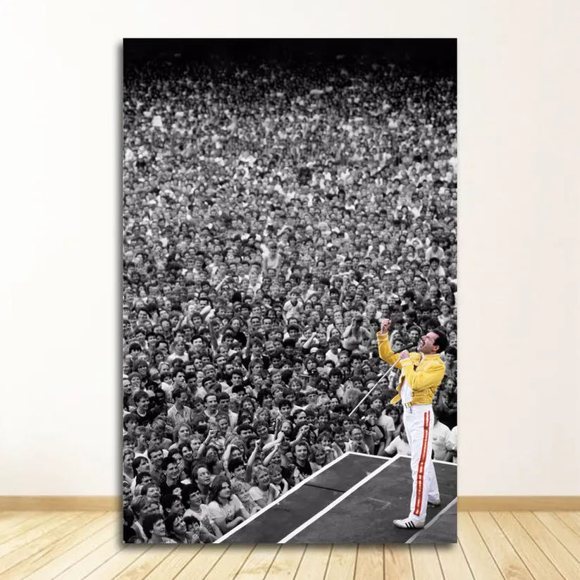 Poster!!!Freddie Mercury Queen Concert Audience Poster