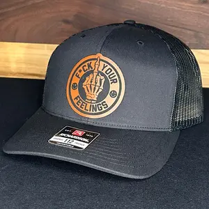 F Your Feelings leather patch hat