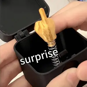 Surprise Middle Finger Box | Prank Gift Box with Spring-Loaded Gesture | Plastic & Metal Spring | Funny Gag Gift for Friends, Birthdays & April Fools' Day | Humor | #PrankBox #FunnyGift #AprilFools