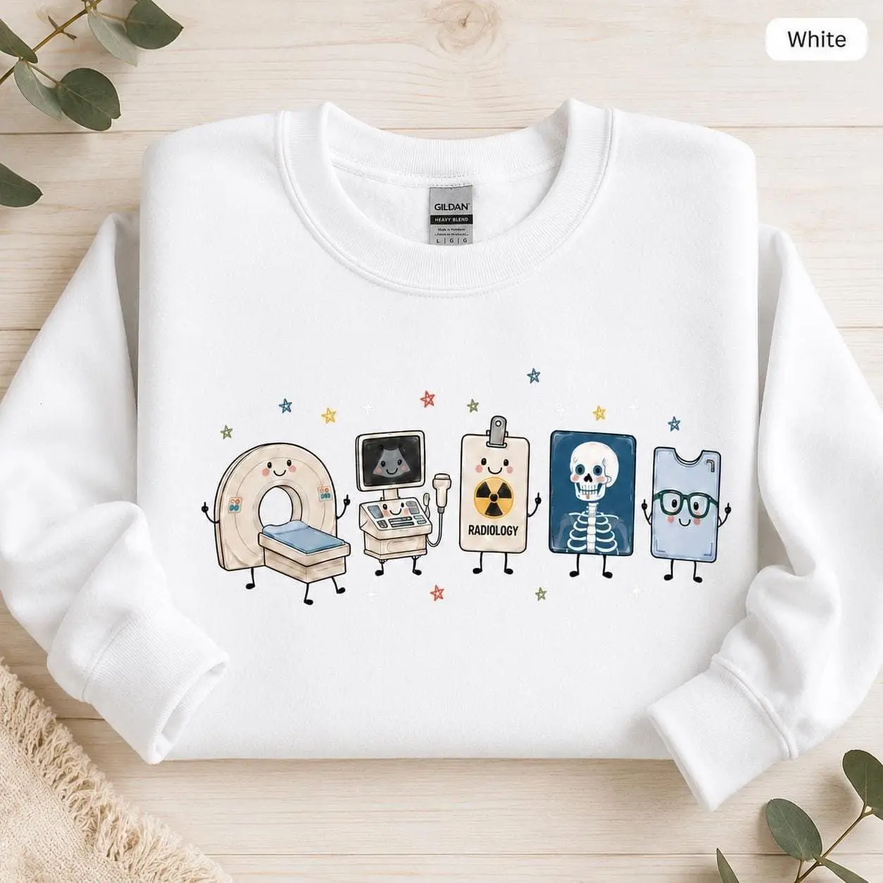 Women's Cotton Unisex Radiology Tops - Rad Tech Xray Tech Gift, CT MRI Medical Graduation Gift, Stylish T-Shirt & Sweatshirt