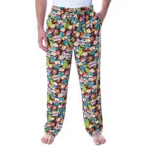 Nickelodeon Men's Rugrats Character Mashup Adult Loungewear Sleep Bottoms Pajama Pants