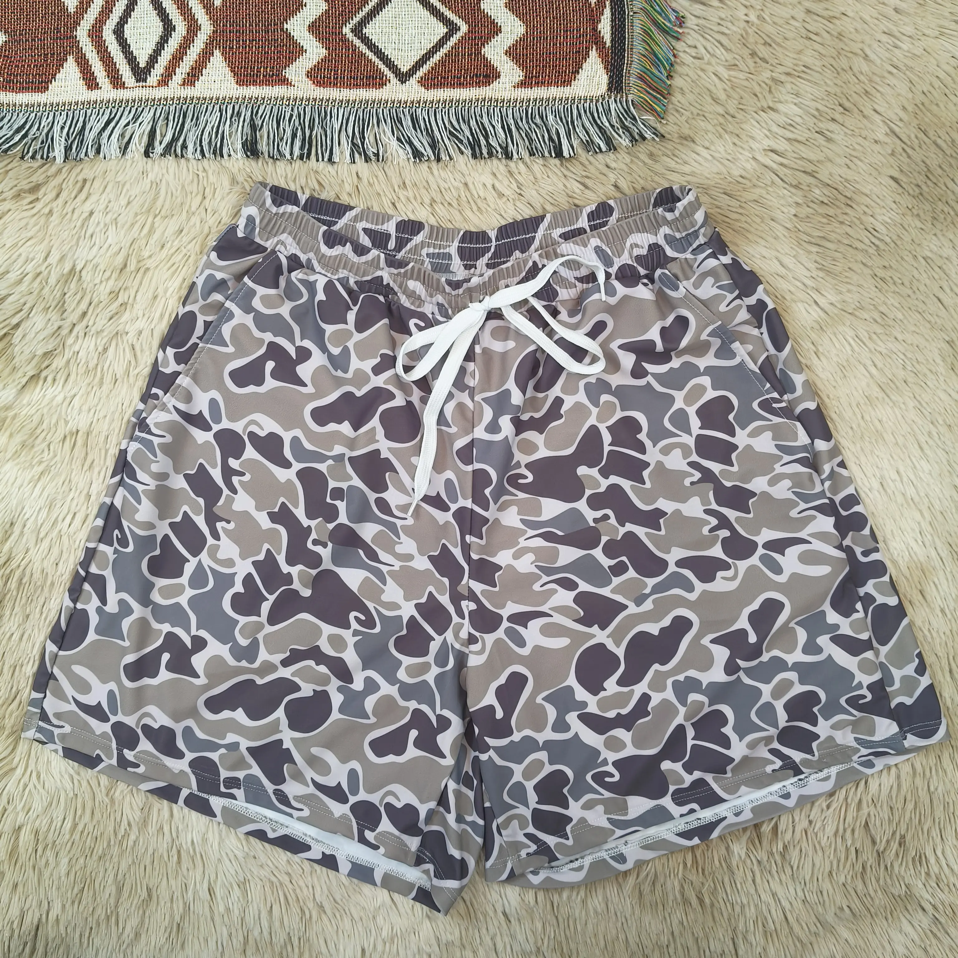 Men's Camouflage Print Swim Trunks - Stylish Summer Beach Shorts for Pool Parties, Casual Outdoor Sports & Outdoor Wear, Men's Swim Trunks