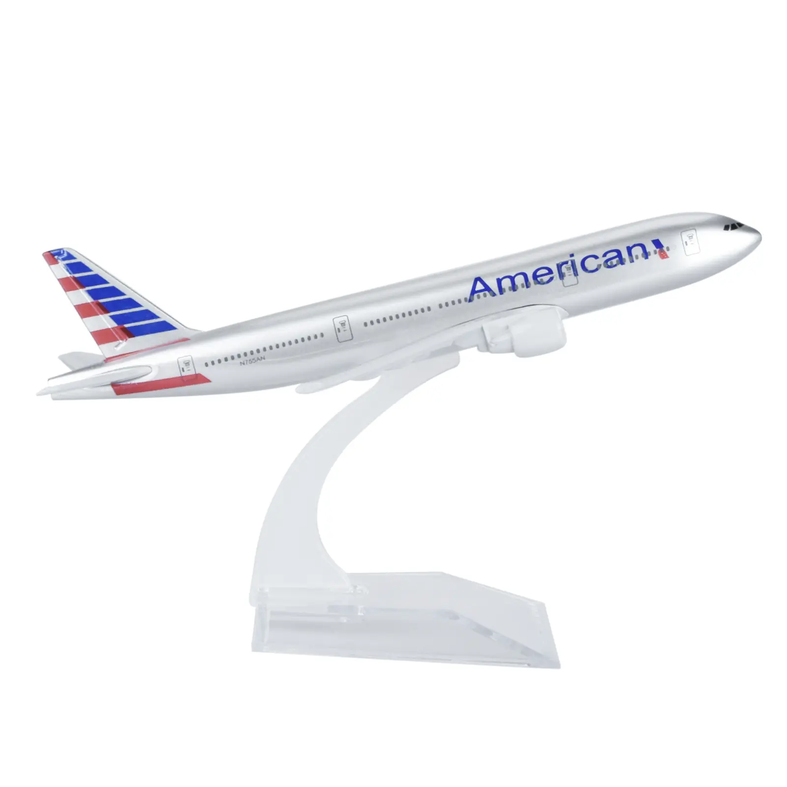 Airplane Model Diecast Planes 16cm American B777 Model Plane 1:400 Alloy Model for Collection