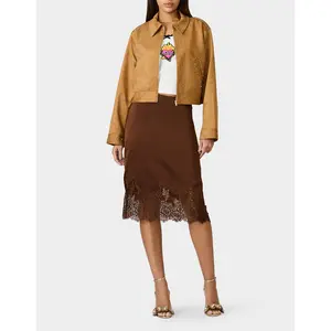 Betsey Johnson RODEO STUD JACKET CAMEL