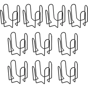 10 count Black Iron Metal Coaster Holder, 4 Inch Coaster Holder Round, Metal Coasters Storage Holder Square