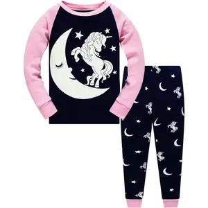 Toddler Girl Pajamas Sets Long Sleeve Cotton Pajamas Baby Girls Clothes PJs Two Piece Kids Jammies 2 to 10 Years