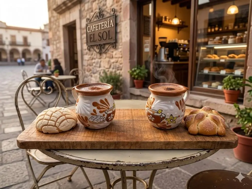 Set of 2 Cafesito y Pan Mug / Coffee / Mexican Artesania / Mexican Sweet Bread / Jarritos / Drinkware Cup for Authentic Mexican Coffee Experience Ceramic Handmade Washable Reusable