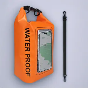 Tankye 5L IPX7 Floating PVC Material Dry Bucket - Multifunctional Waterproof Swimming Cross-Bag with Phone Pouch for Beach, Boating