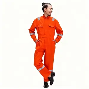 HOMUG men's one-piece work pants set, available in spring and summer styles, are durable and breathable, equipped with Velcro and zippers. Suitable for mechanical maintenance, auto repair, paint factories, and shop work. Ideal for workwear and autumn outf