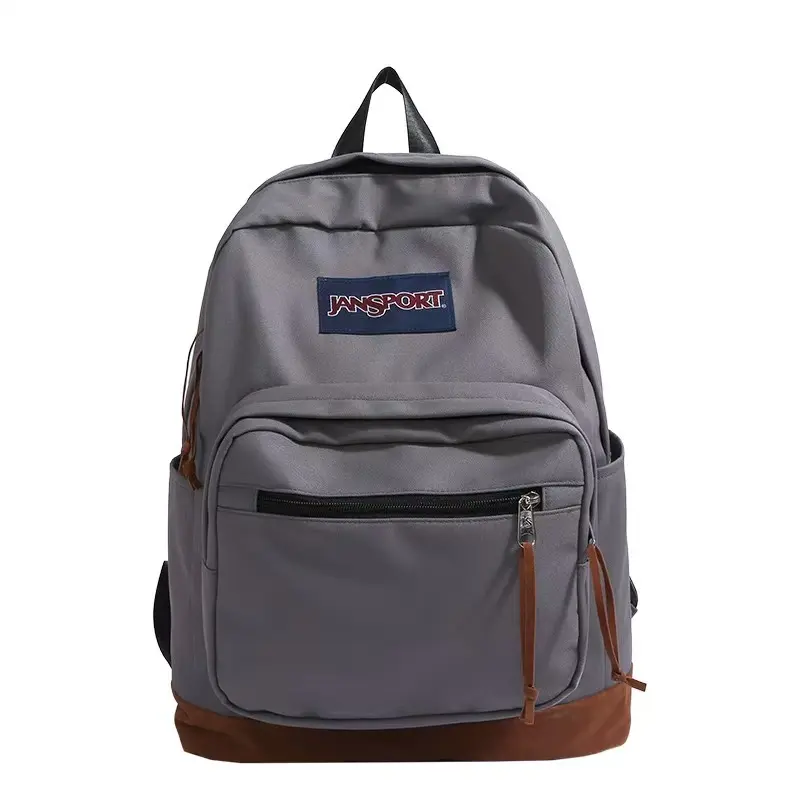 Jansport Laptop Backpack for Students, Recycled Poly Waterproof Backpacks for School with Synthetic Trim, Zip Closure, Lightweight Unisex Daypack for Daily Commuters, Side Pocket