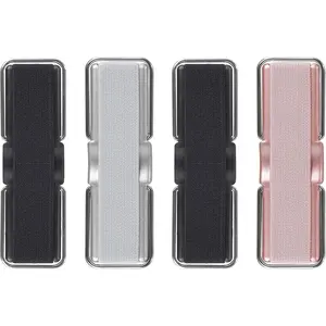 Phone Strap,  4 count Phone Finger Holder  of Phone Grip with Stand Suitable for   and  Smartphones(Black Black  Rose  4 count)