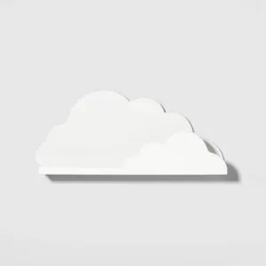 Beautiful and practical cloud-shaped decorative bookshelf, white