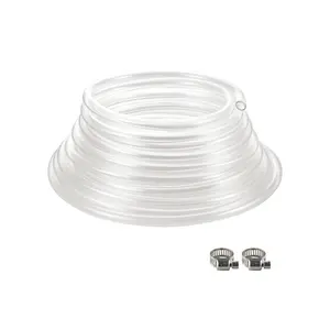 VEVOR Clear Vinyl Tubing, 1/2 IDx 5/8 OD, 10FT Plastic PVC Tubing, Flexible and Cuttable Clear Hose, 1/16 in Wall Thickness, High - strength PVC Material for Aquarium Irrigation Swimming Pool LabVEVOR Super Brand Day