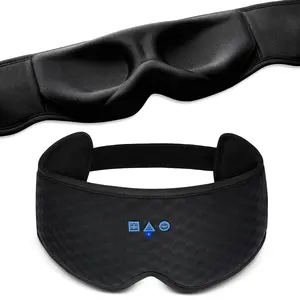 Sleep Mask with Bluetooth Headphones, 3D Contoured Design, Washable Inner Liner, Adjustable Speakers