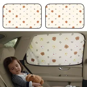 Aokway Baby Car Window Shades for Side Windows (2-Pack), Magnetic Sunshade for SUV, Sedan, Minivan, Truck, 99% UV Protection, Glare Reduction, Privacy Screen, Automotive Windshield Sunvisor, Stylish Design