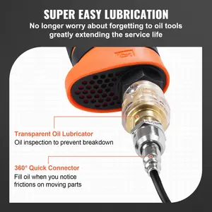 VEVOR Air Impact Wrench 1/2" Square Drive 1400ft-lb Nut-busting Torque 90-120PSI